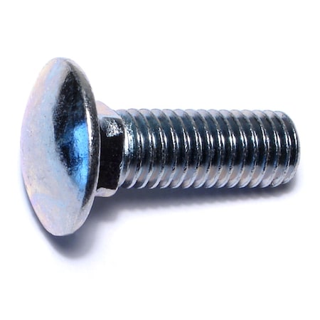 Midwest Fastener Carriage Bolt, Square Neck, 13 (Coarse), 1-1/2 in L, Steel, Zinc Plated, 50 PK 01137